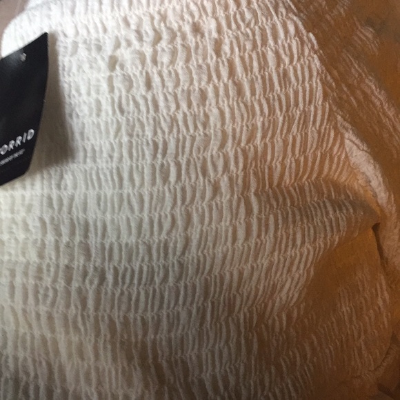 NWT Torrid ivory smocked swim cover up or top - Picture 5 of 5